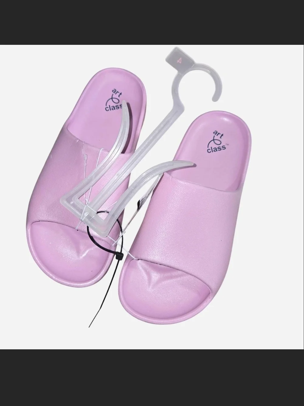 art class Pastel Lilac Slide Sandals